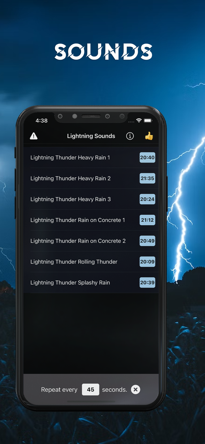 Lightning Sounds for Sleeping