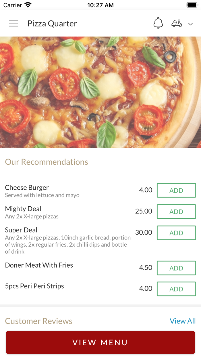 Pizza Quarter Ward End