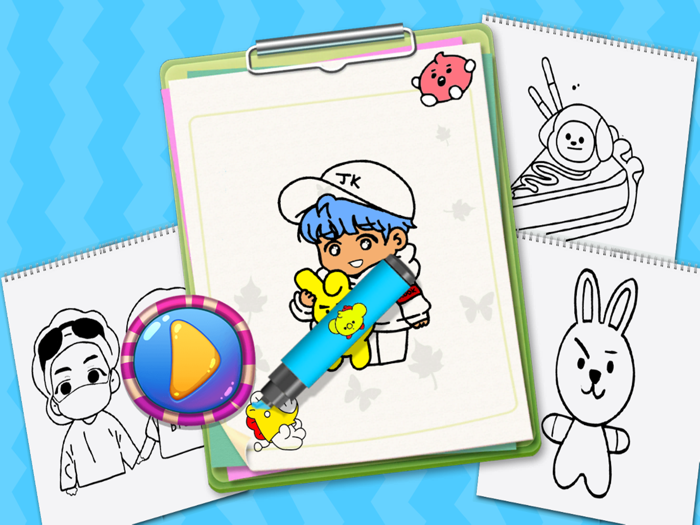 Coloring Bt21 for bts