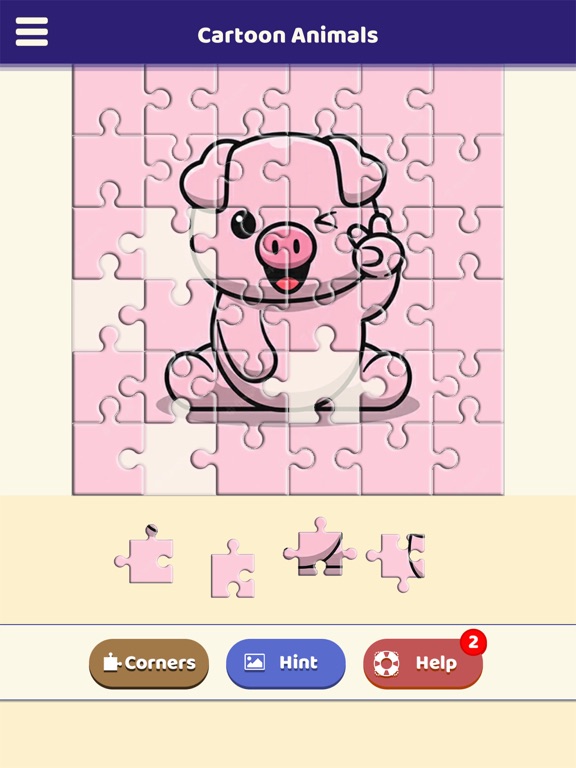 Cartoon Animals Puzzle screenshot 4