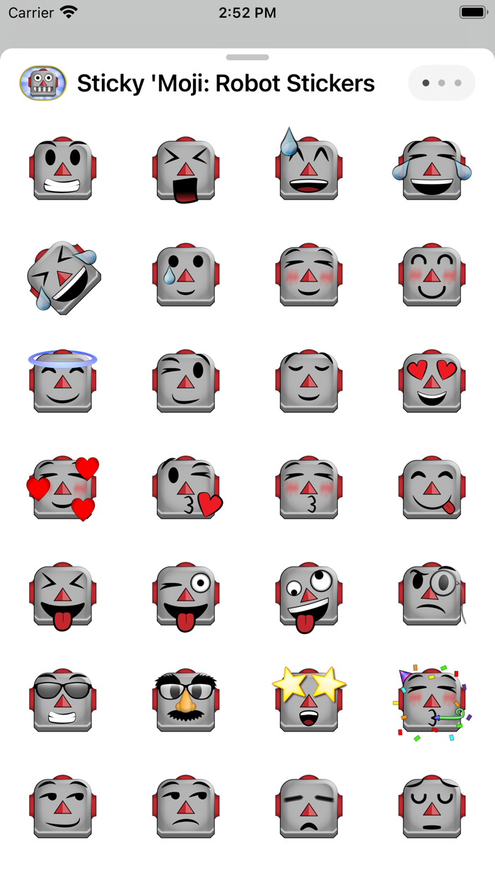 Sticky Moji Robot Stickers