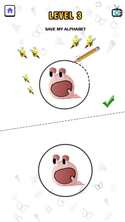 Draw Missing Part - DOP Puzzle