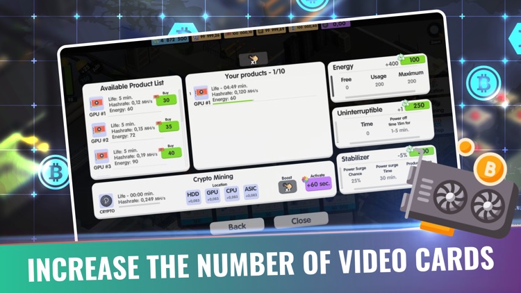 Bitcoin Factory Idle Miner BTC screenshot-3