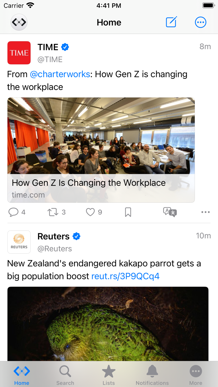 Spring Lite for Twitter