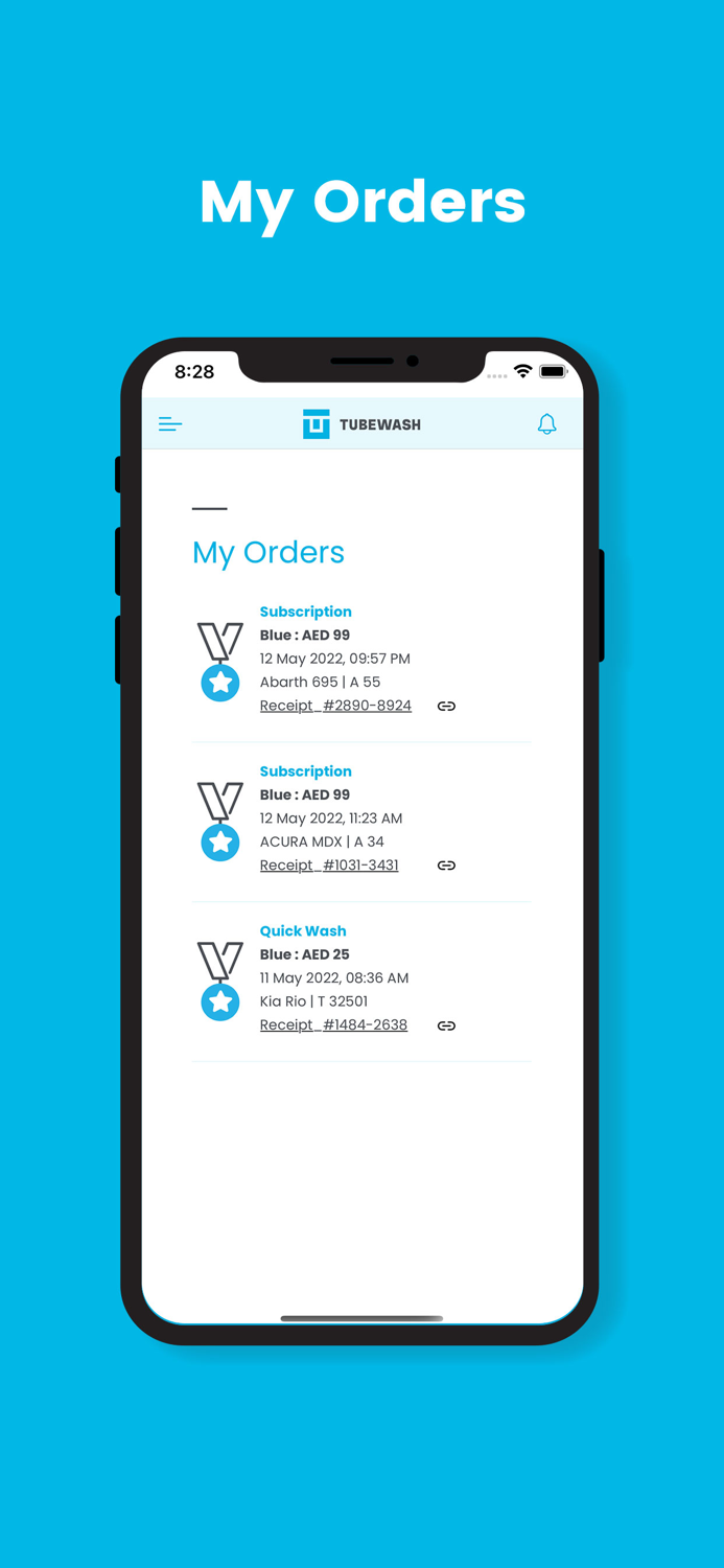 TUBEWASH -CAR WASH APP