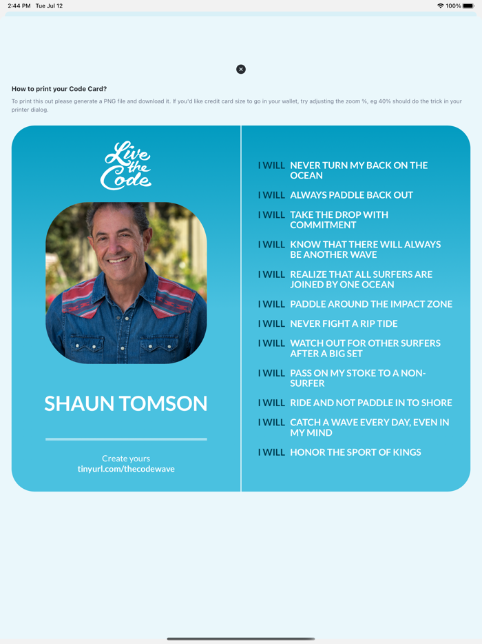 Shaun Tomson - The Code