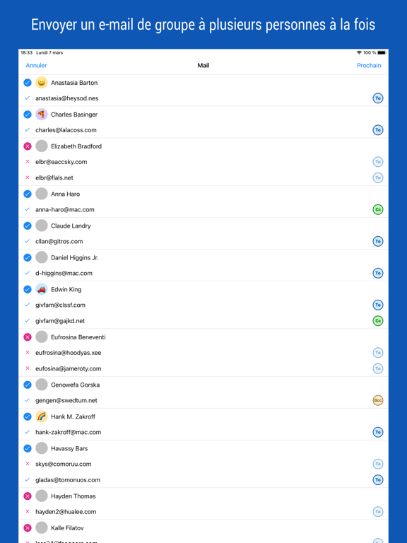 iContacts+: Contacts de groupe iContacts+: Contacts de groupe