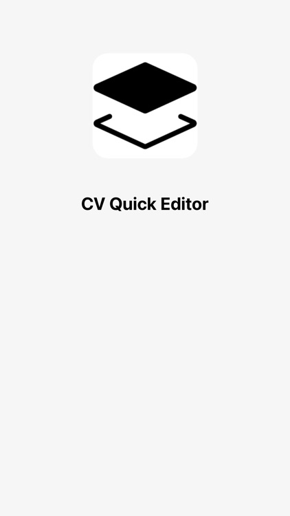 CV Quick Editor
