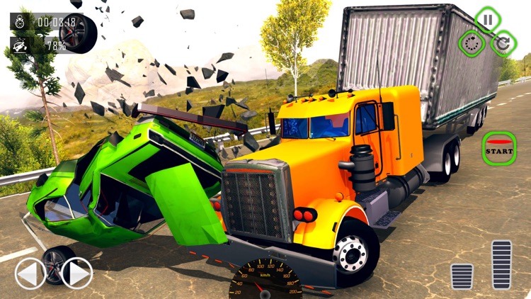 Semi Truck Crash Beam Drive screenshot-3