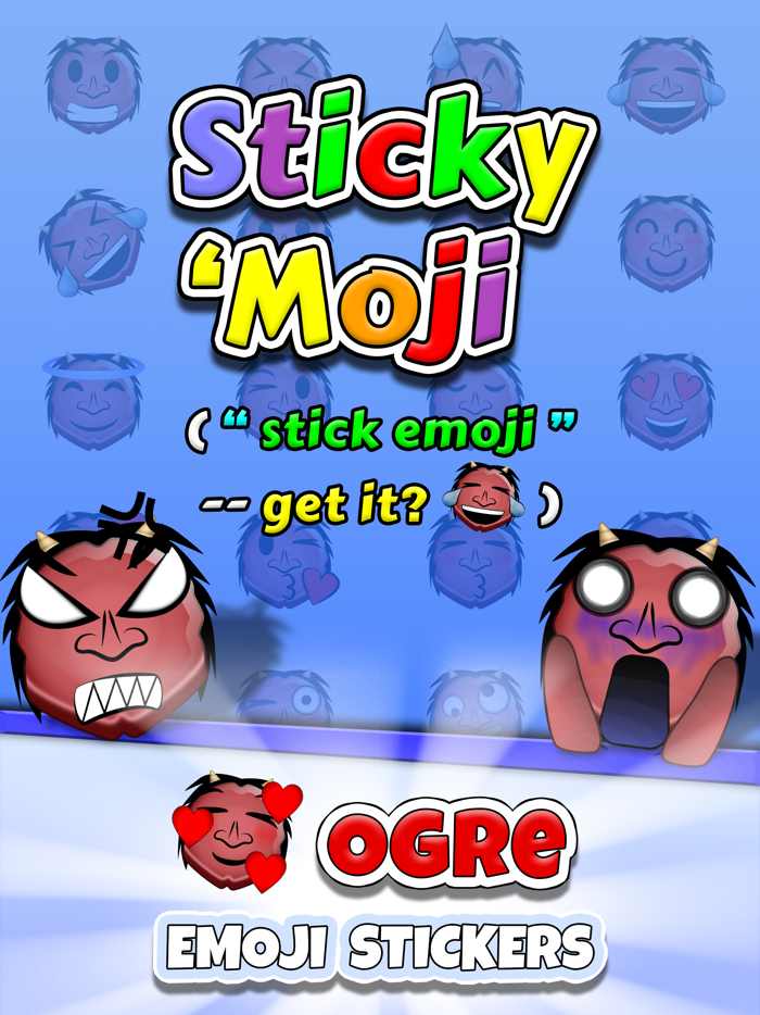 Sticky Moji Ogre Stickers