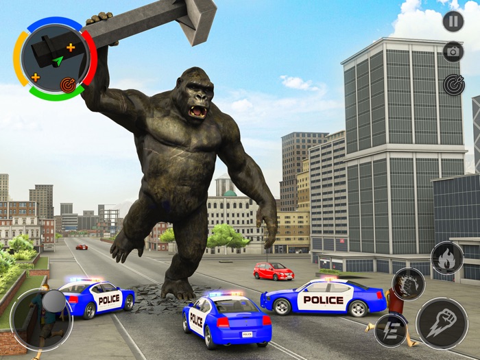 Angry Giant Gorilla City Smash