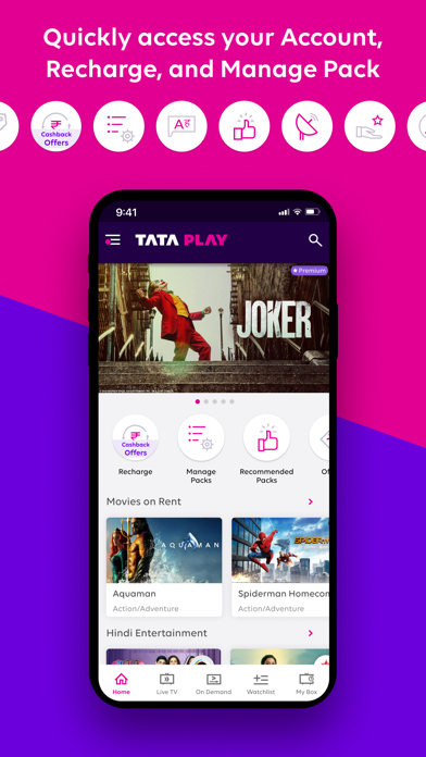 Tata sky mobile best sale app for android tv