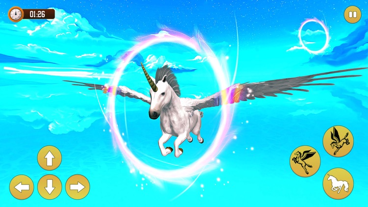 Flying Unicorn Horse Game 2022 screenshot-4