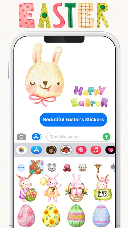 WaterColor Easter Stickers