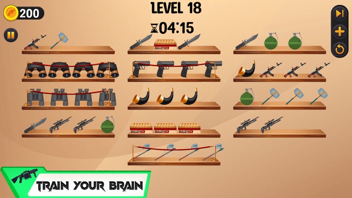 Weapon Sort Color Puzzle