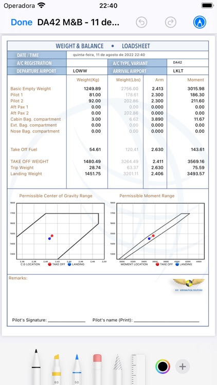 DA42 M&B mobile screenshot-4