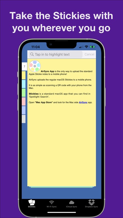 AirSync your Stickies