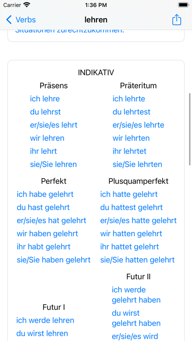 Deutsche Verben screenshot 3