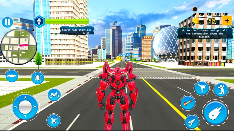 Spider Robot Car Games screenshot-5