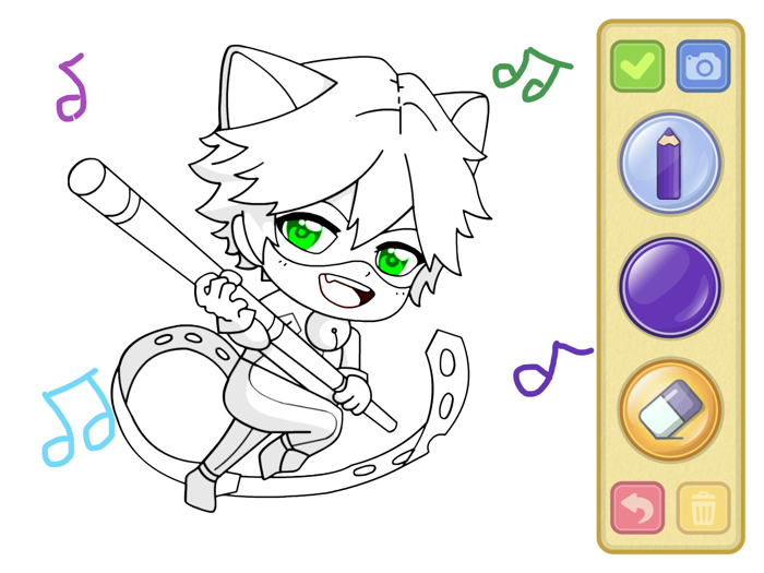 Ladybug Chibi Coloring