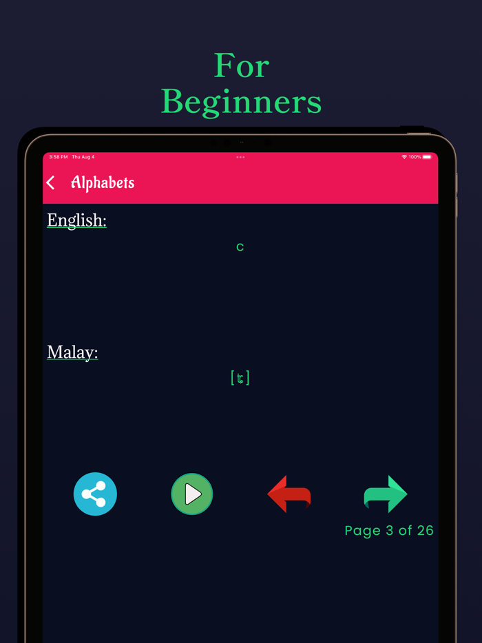 Malay Learning - Beginners
