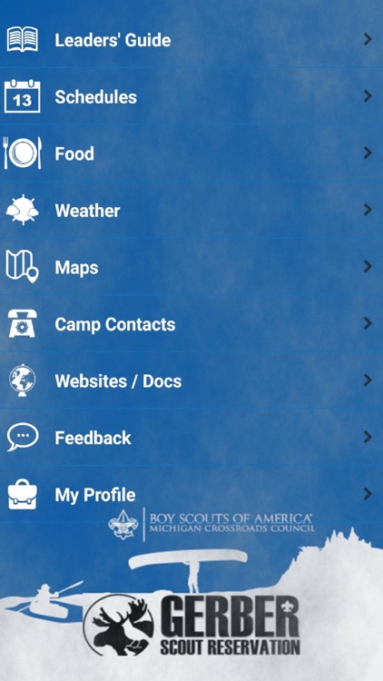 Gerber Scout Camp App