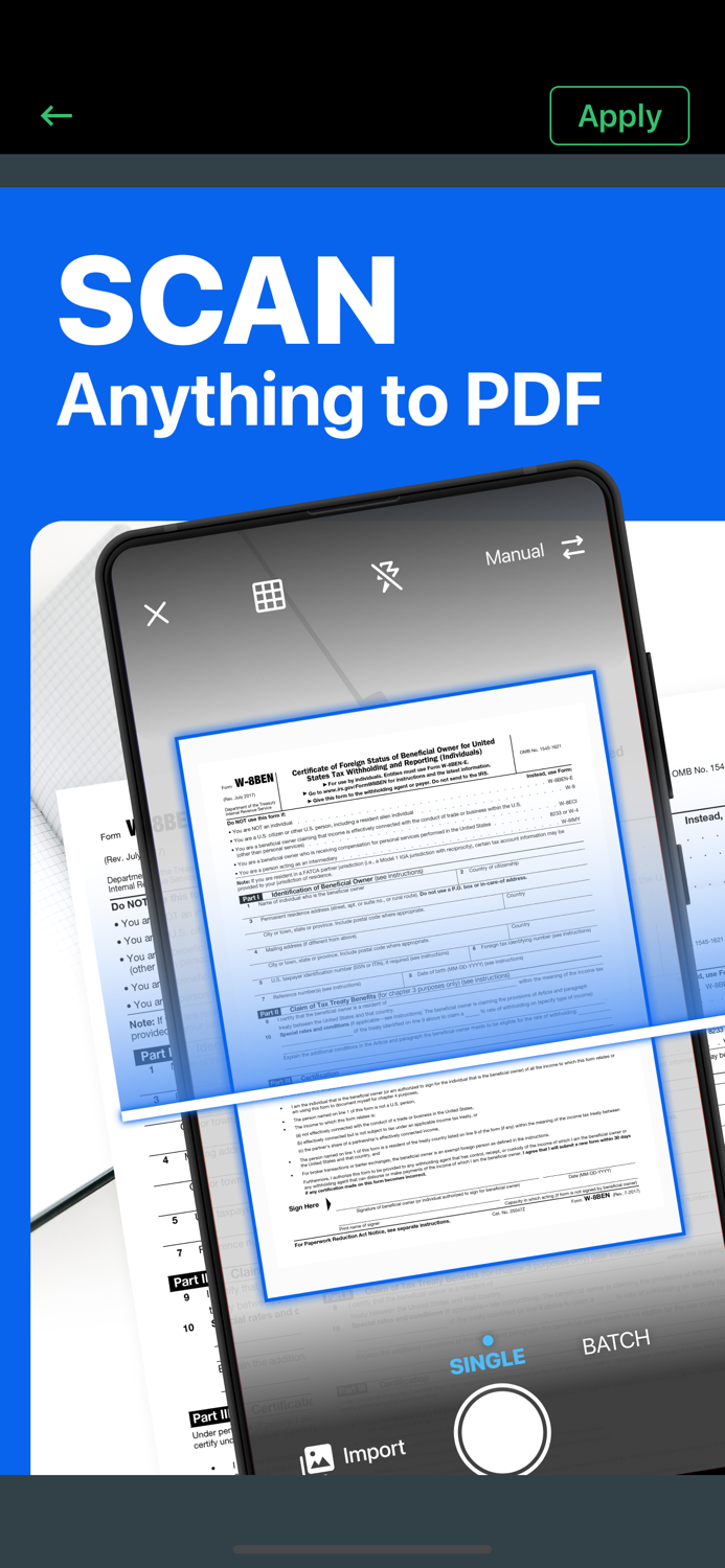 Tiny iScanner for Document Pro