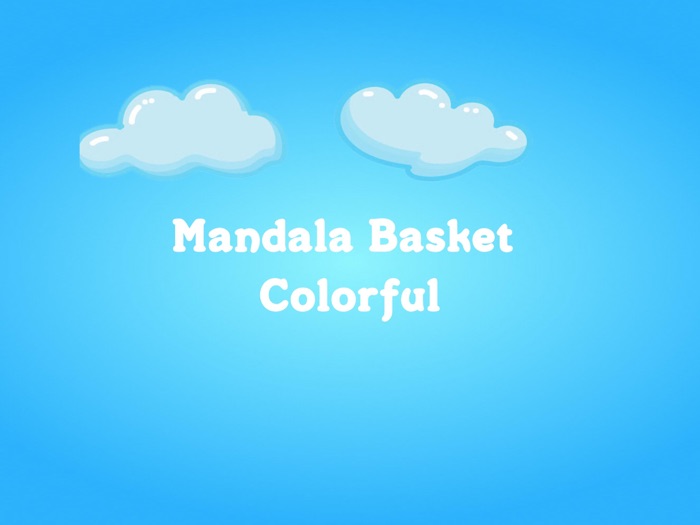 Mandala Basket Colorful