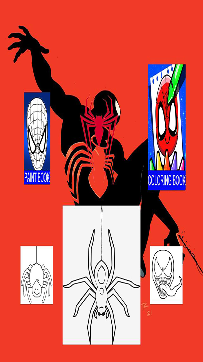 Spider Hero Coloring Book