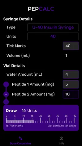 Game screenshot PepCalc - Peptide Calculator hack