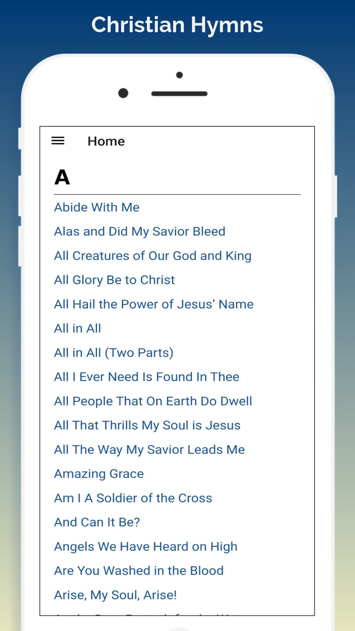 Christian Hymns App