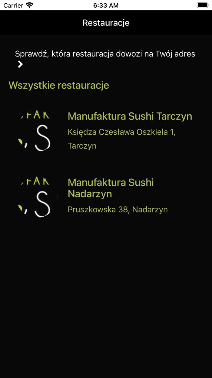Manufaktura Sushi Tarczyn