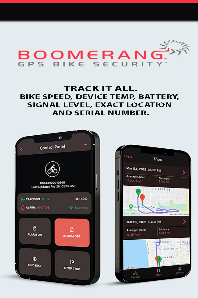 Boomerang's Cyclotrac GPS Bike screenshot 2