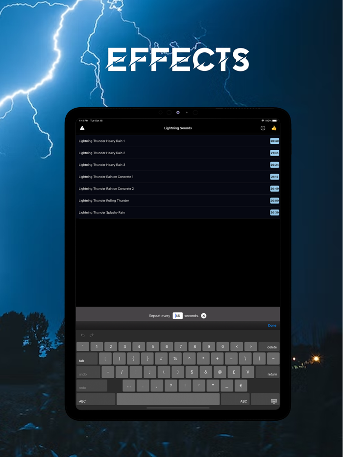 Lightning Sounds for Sleeping