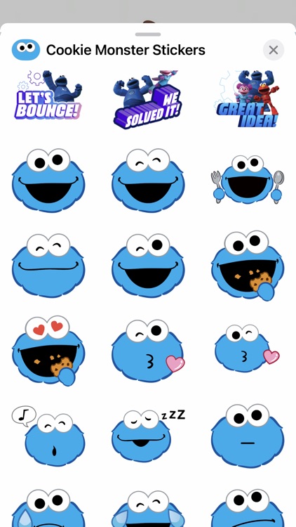 Cookie Monster Stickers