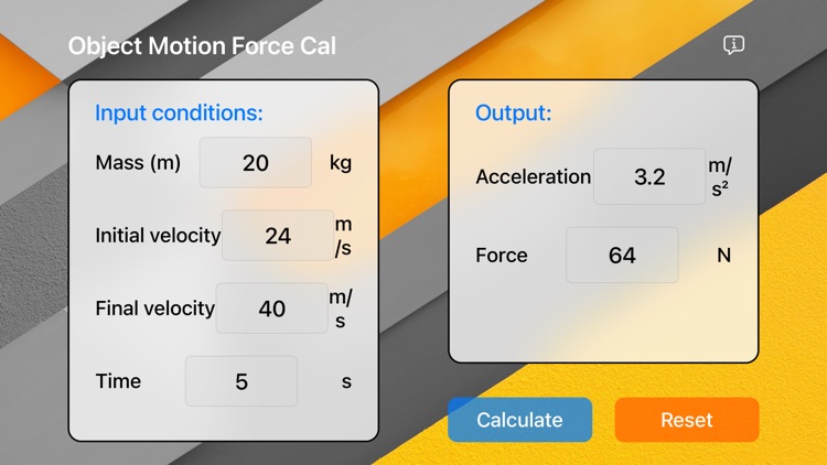 ObjectMotionForceCal