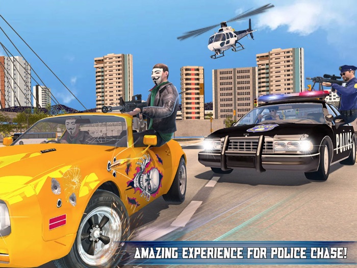 Police Helicopter Cop Chase