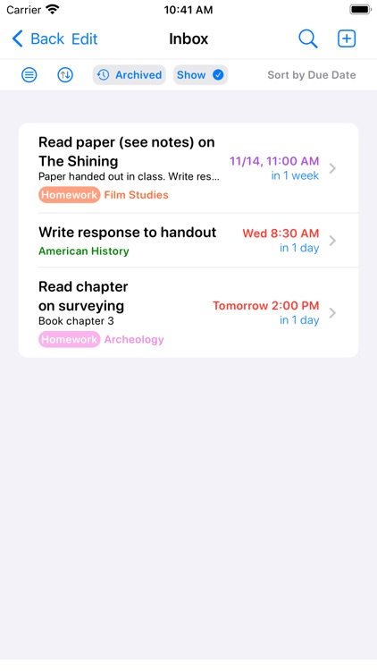 Assignments for iPhone screenshot-3