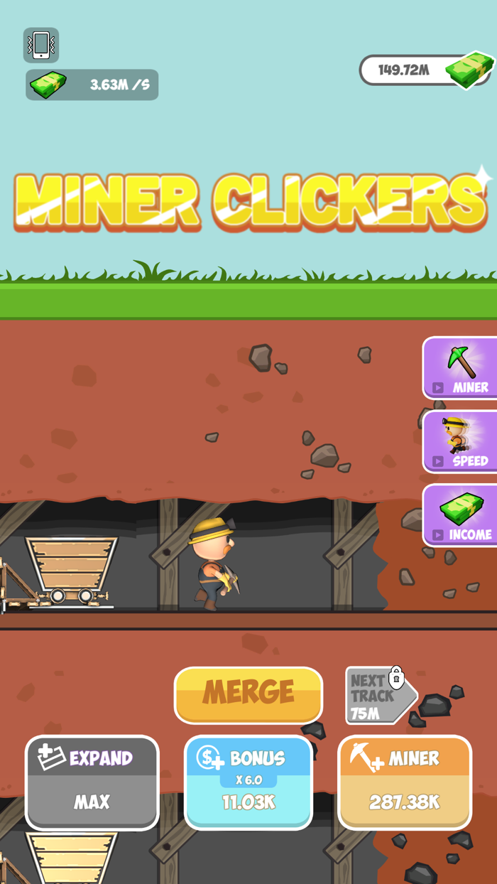 Miner Clickers Gold  Gem