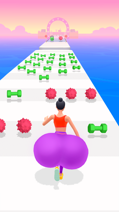 Twerk Race 3D－juego de correr iPhone Capturas de pantalla