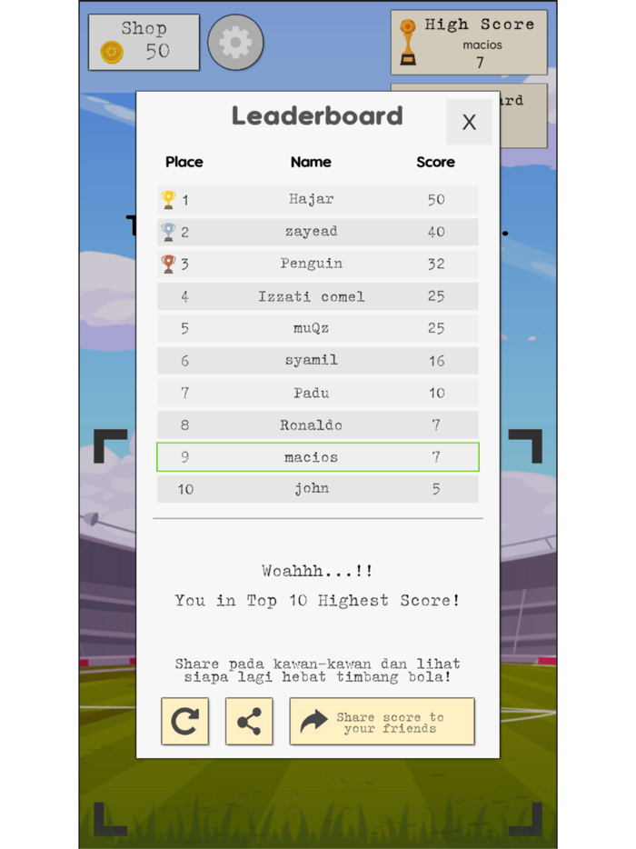 Timbang Bola Soccer Juggling