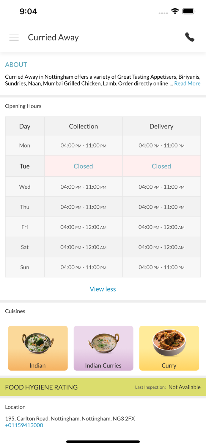 Curried Away Nottingham