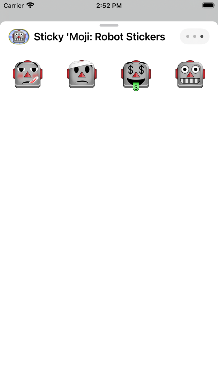 Sticky Moji Robot Stickers