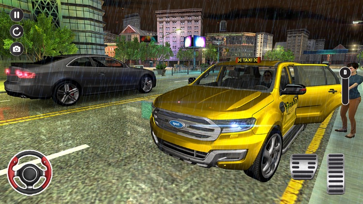 City Taxi Car Driving Games screenshot-3