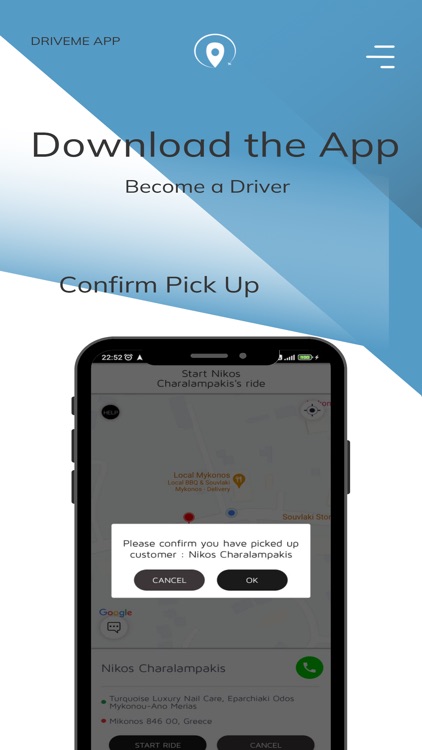 DriveMeApp Driver