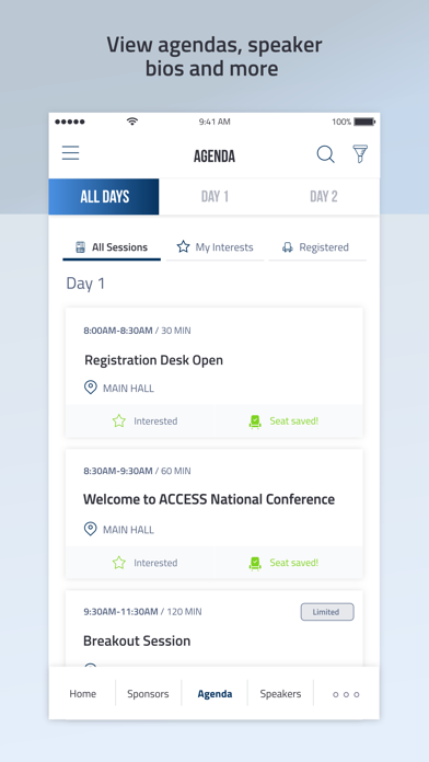 ACCESS National Conference Screenshot