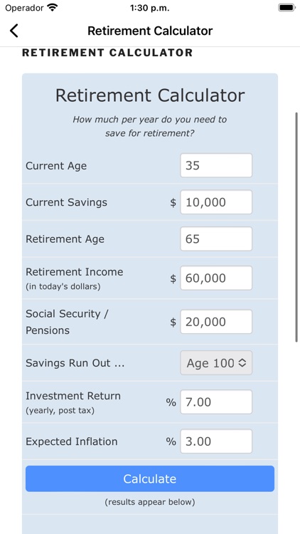 Pension Plan Guide Calculator screenshot-3