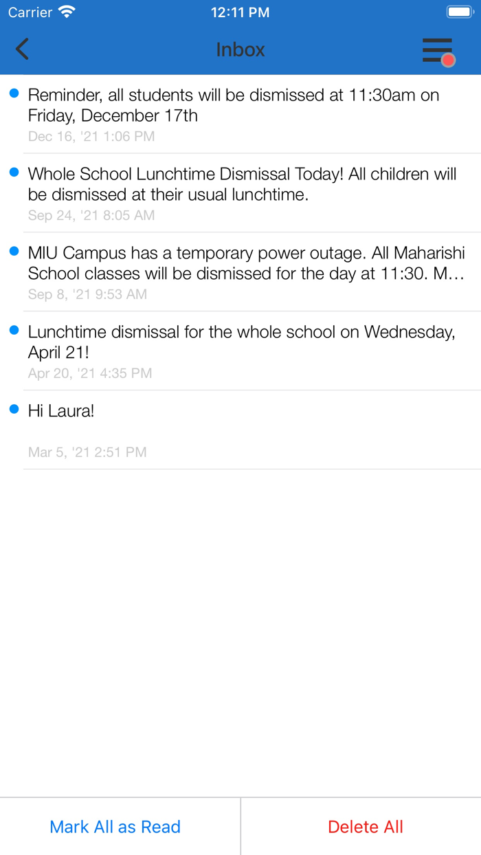 Maharishi School Family App