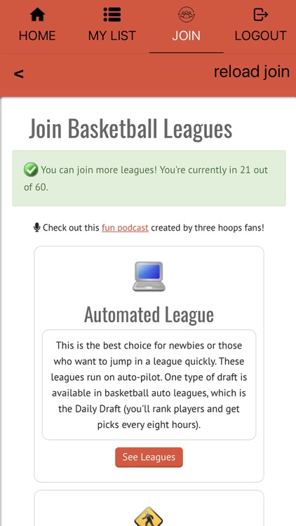 Basketball Sim Leagues screenshot-0