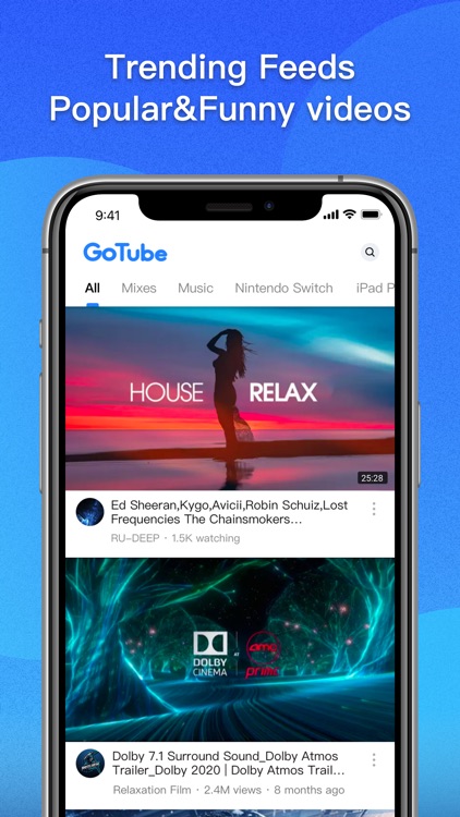 Gotube - Stream & Music player